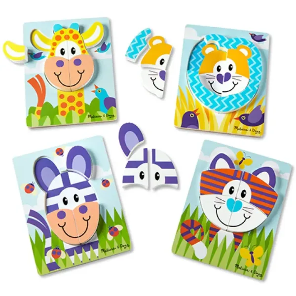 Safari puzzle uriaș din lemn - Melissa & Doug imaginea 3