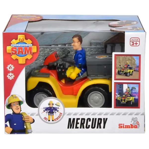 Sam pompierul: vehicul Mercury quad cu figură - Simba Toys imaginea 2