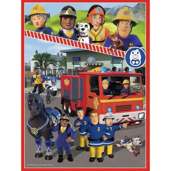 Sam pompier puzzle și set de cărți de memorie 2 în 1 - Trefl imaginea 2