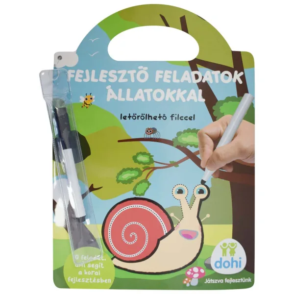Activități de dezvoltare cu animale cu marker lavabil - D-Toys imaginea 1