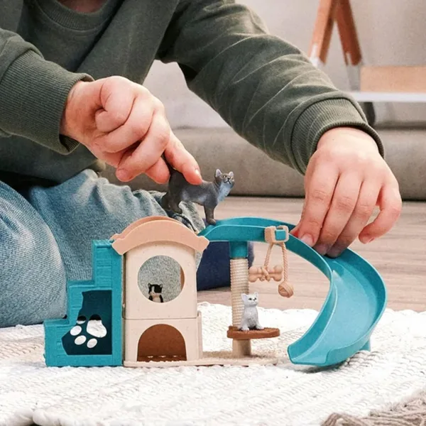 Schleich: Farm World Casa de joacă cu pisici set de joc (42764) imaginea 2
