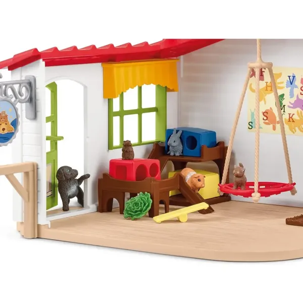 Schleich: Farm World - Set de joacă hotel pentru animale mici (42607) imaginea 4