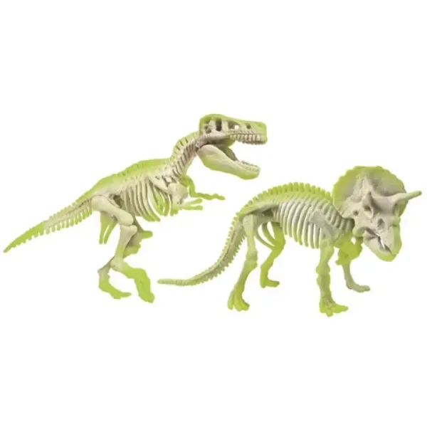 Science&Play: Archeofun T-rex și Triceratops luminează set de arheolog - Clementoni imaginea 4
