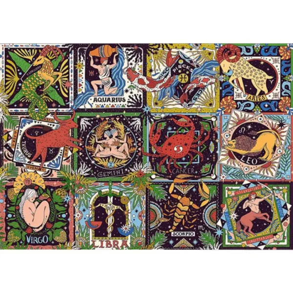 Semne zodiacale 1000 bucăți puzzle - Trefl imaginea 2