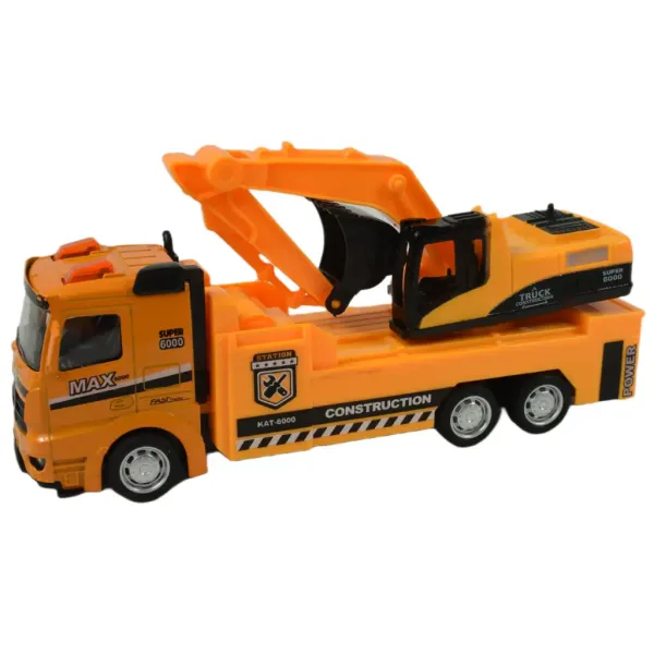 Service Team: Camion de constructie cu lumina si sunet in mai multe versiuni 20cm imaginea 14