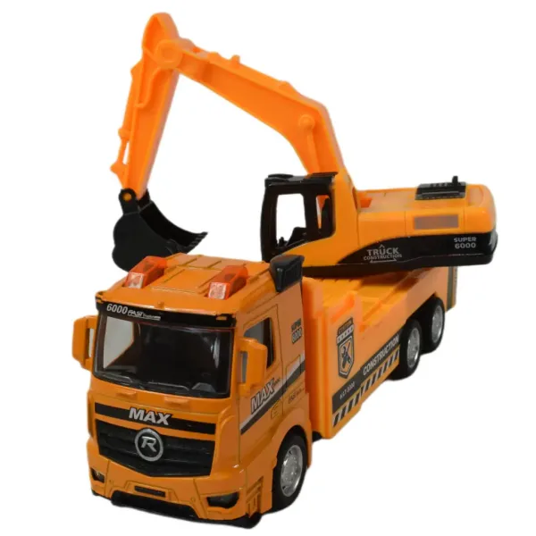 Service Team: Camion de constructie cu lumina si sunet in mai multe versiuni 20cm imaginea 15