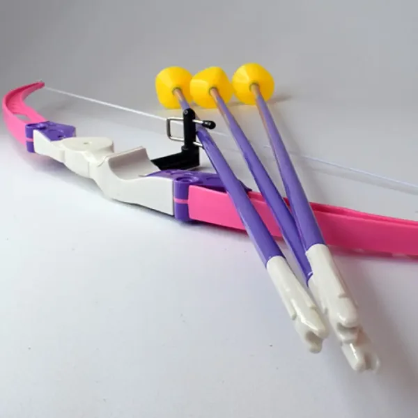 Set arc roz cu sageti și ventuza 54cm imaginea 5