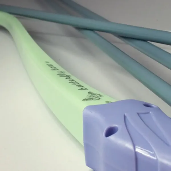 Set arc verde pastel și violet cu săgeți cu ventuză 83cm imaginea 3