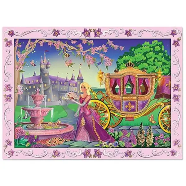 Prințesă set de creație cu autocolante - Melissa & Doug imaginea 2