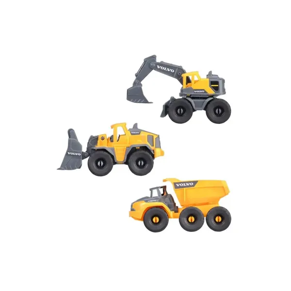 Set de 3 utilaje Volvo - Dickie Toys imaginea 4