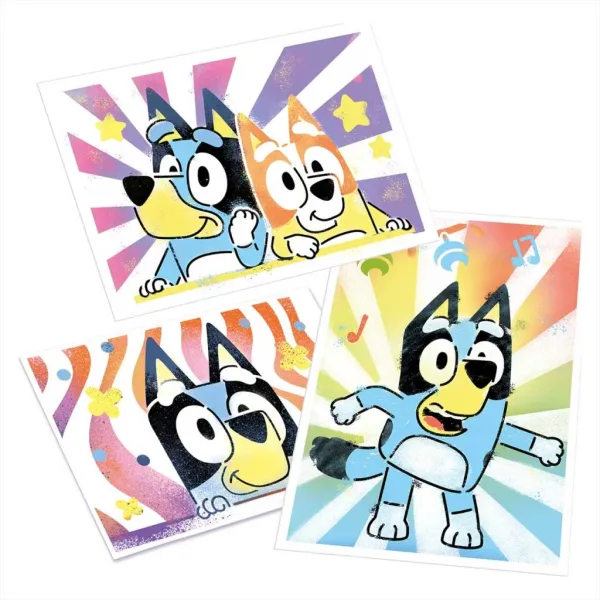 Set de creare postere Bluey Airbrush Art în valiză imaginea 3