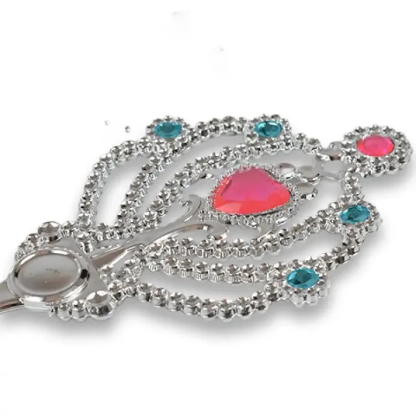 Set de frumusețe prințesă cu tiara, ac de păr, cercei și baghetă imaginea 2
