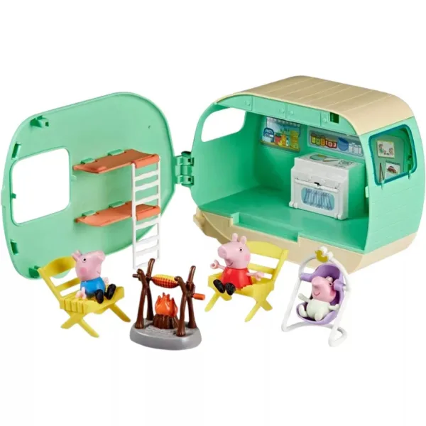 Set de joacă Peppa Pig cu rulota celor trei purceluși și figurine – Hasbro imaginea 2