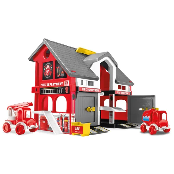 Play House: Set de joc cu mașini de pompieri - Wader imaginea 3