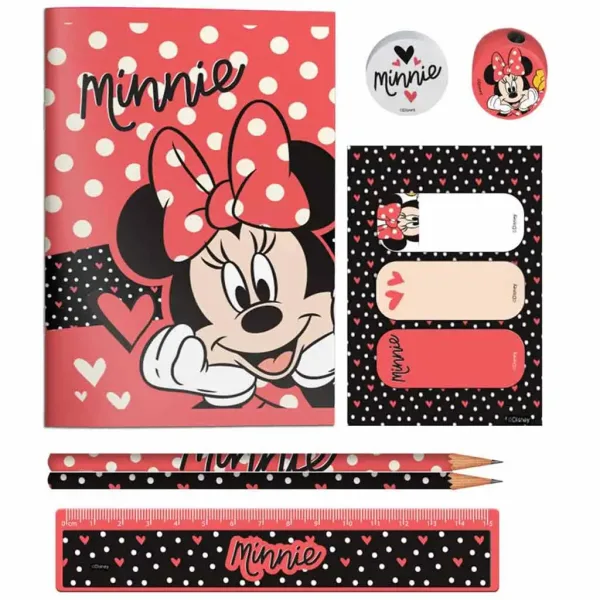 Luna: set de papetărie Minnie Mouse în geantă PVC imaginea 2