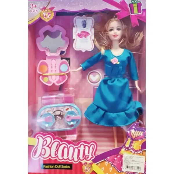 Set păpușă însărcinată cu baby și căluț balansoar mai multe variante imaginea 2