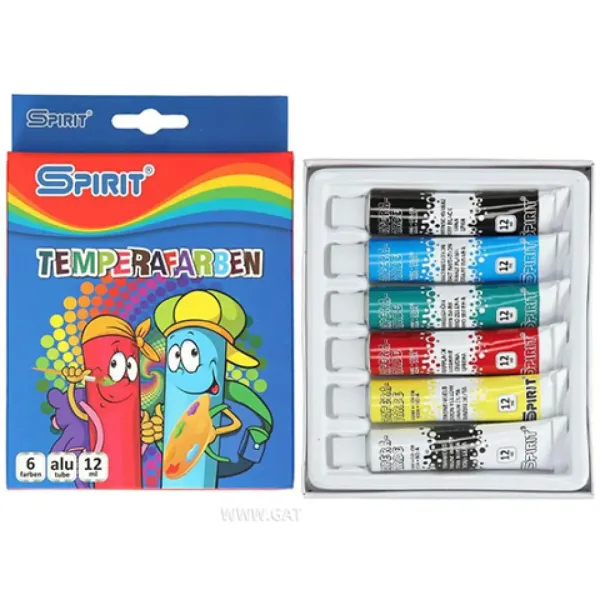 Set de tempera colorată 6x12ml imaginea 1