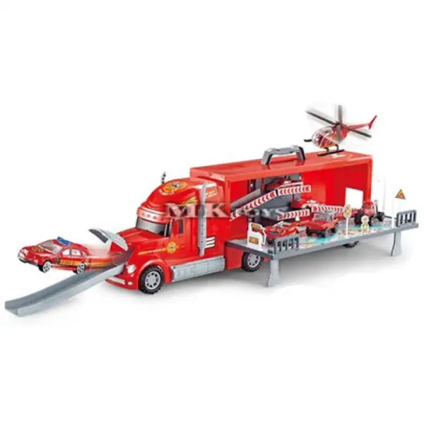 Set portabil camion de pompieri transformabil imaginea 2