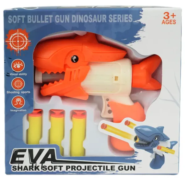 Shark Attack: Pistol cu cartuș 13cm imaginea 4