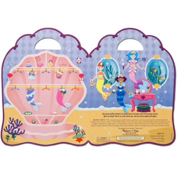 Set de autocolante pufos cu sirenă - Melissa & Doug imaginea 2