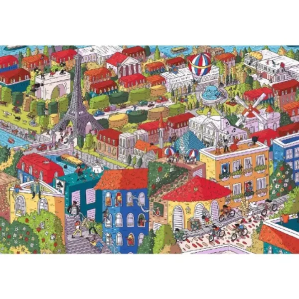 Sneaky Peekers: Paris UFT 1000 bucăți puzzle - Trefl imaginea 2