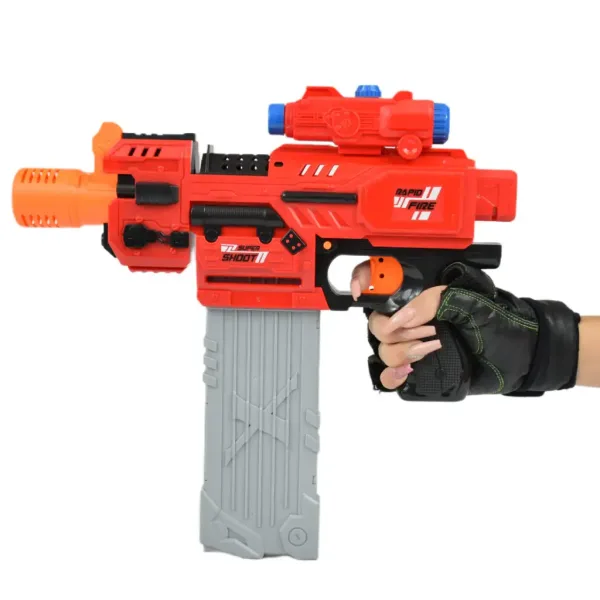 Sniping: Pistol electric transformabil gigant cu gloanțe de burete cu cartușe și țintă de 79 cm imaginea 2