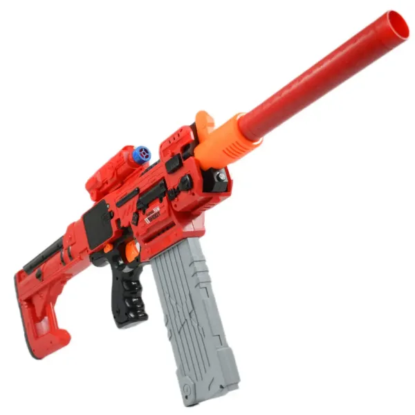 Sniping: Pistol electric transformabil gigant cu gloanțe de burete cu cartușe și țintă de 79 cm imaginea 7