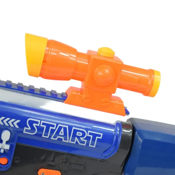 Soft Bullet Gun: Pistol electric cu burete cu magazie si cartuse in doua versiuni 60cm imaginea 5