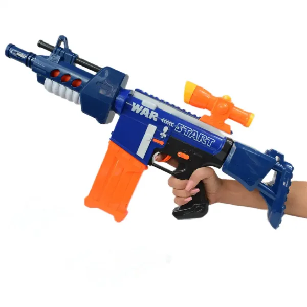 Soft Bullet Gun: Pistol electric cu burete cu magazie si cartuse in doua versiuni 60cm imaginea 6