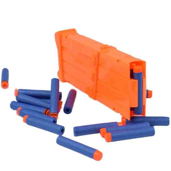 Soft Bullet Gun: Pistol electric cu burete cu magazie si cartuse in doua versiuni 60cm imaginea 7