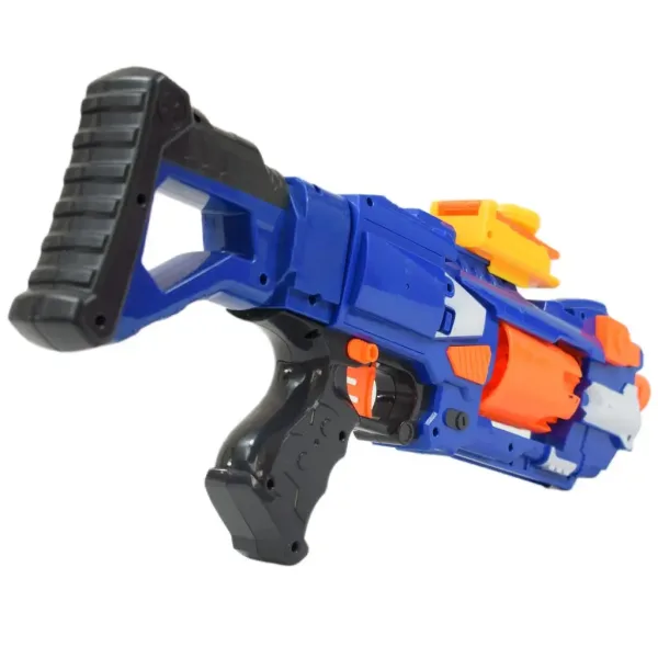 Soft Bullet Gun: Pistol manual cu magazie rotativă dimensiune 44cm imaginea 4