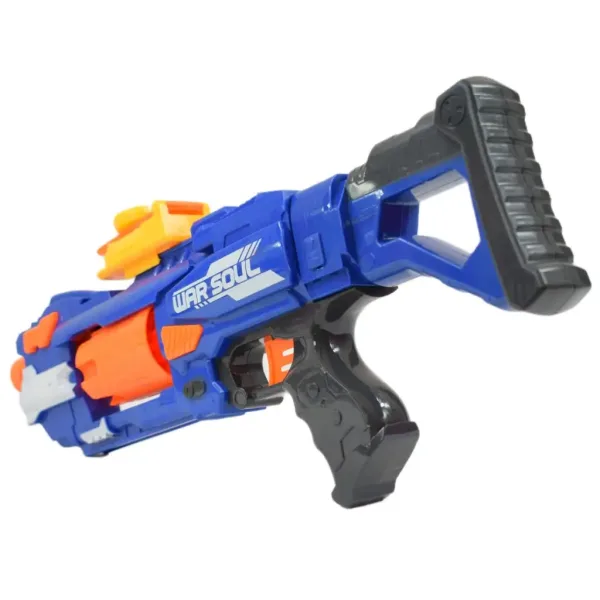 Soft Bullet Gun: Pistol manual cu magazie rotativă dimensiune 44cm imaginea 5
