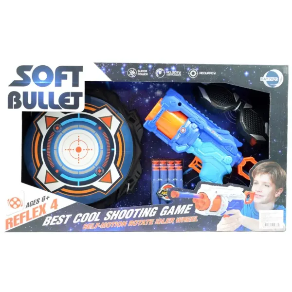 Soft Bullet: Reflex 4 Armă manuală cu țintă 22cm imaginea 9