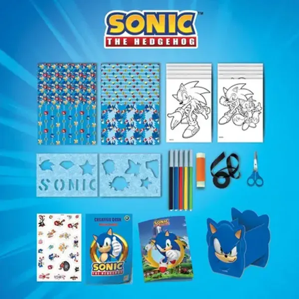 Sonic Set de colorat creativ în geantă – Lisciani imaginea 3