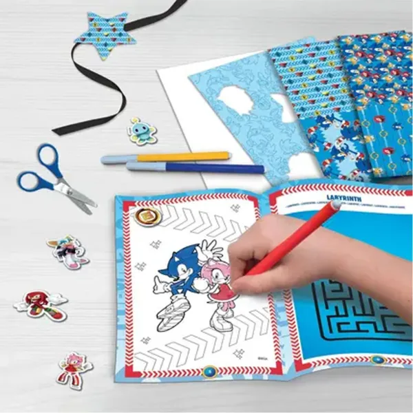 Sonic Set de colorat creativ în geantă – Lisciani imaginea 4