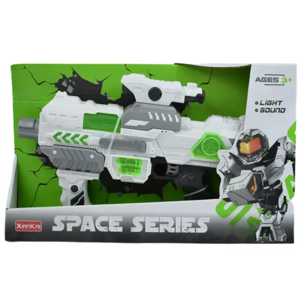 Space Series: Armă spațială cu lumină și sunet, suport și vedere 40cm imaginea 4