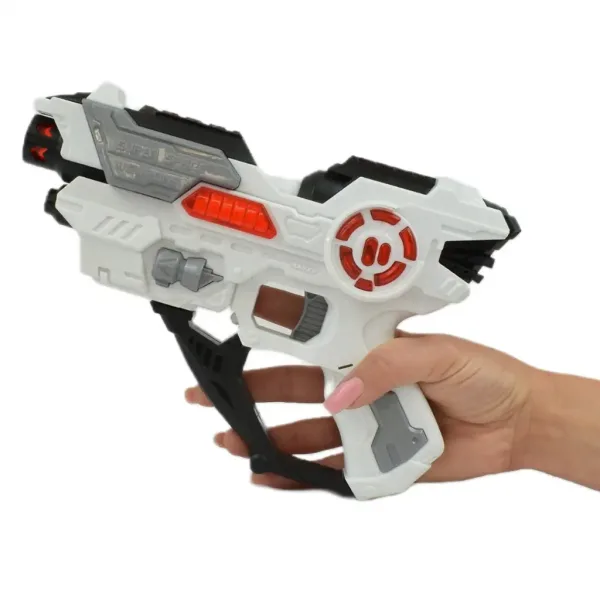 Space Series: Armă spațială cu suport, lumină și sunet 25cm imaginea 4