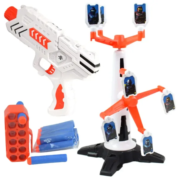 Space Wars: Armă cu gloanțe de burete cu tinta rotativa si cartuse imaginea 2