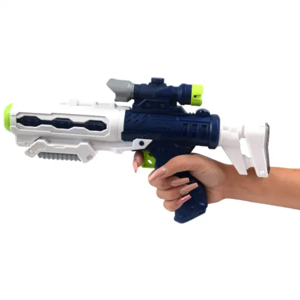 Space Weapon: Pistol spațial proiector cu lumină și sunet 34cm imaginea 4