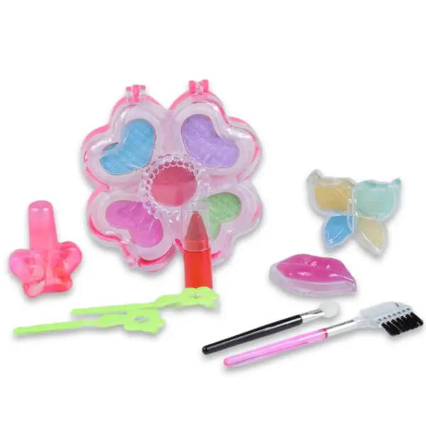 Sparkle Beauty Girl: Set de machiaj cu luciu de buze și paletă de farduri imaginea 2