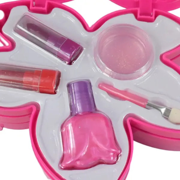 Sparkle & Glitter: Set de machiaj în trei niveluri în formă de frunză cu oglindă imaginea 4