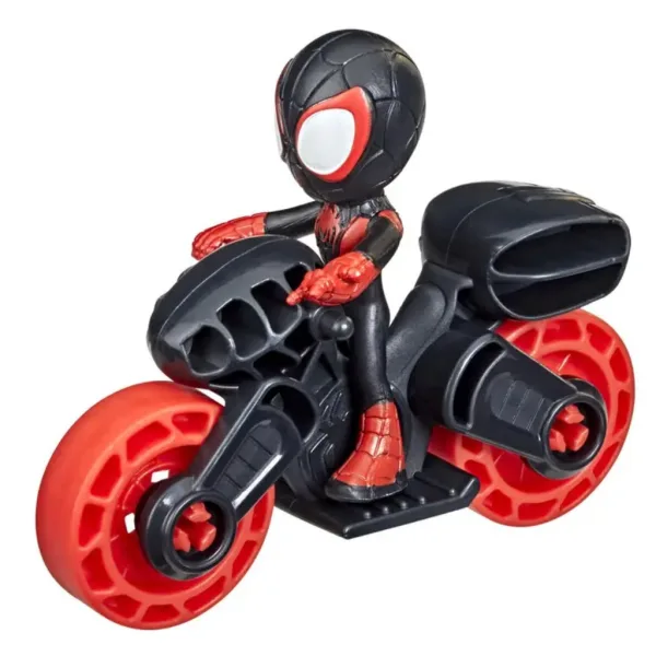 Spider-Man Póki și prietenii săi minunați: Miles Morales și setul de joc cu motocicleta - Hasbro imaginea 2