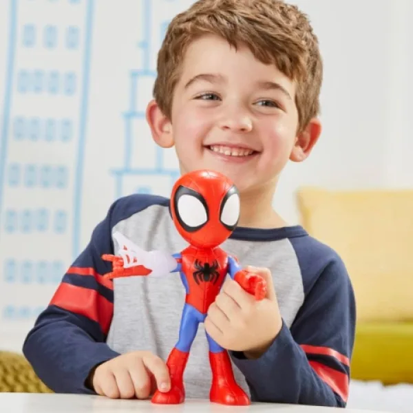 Spider-Man: Spidey Amazing Friends Spidey figurină de joacă cu accesoriu 23cm - Hasbro imaginea 3