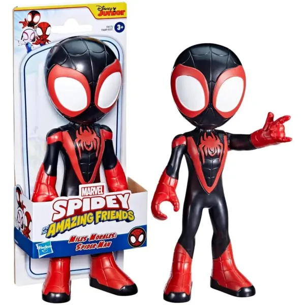 Spider-Man: Spidey și prietenii lui uimitori, figurină Supersized Miles Morales - Hasbro imaginea 1