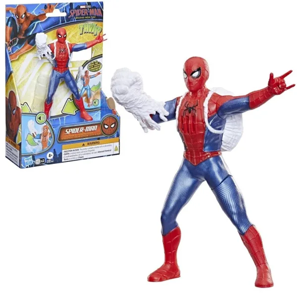 Spider-Man Zi nou: Figurina de acțiune Spider-Man cu sunet 15cm - Hasbro imaginea 2