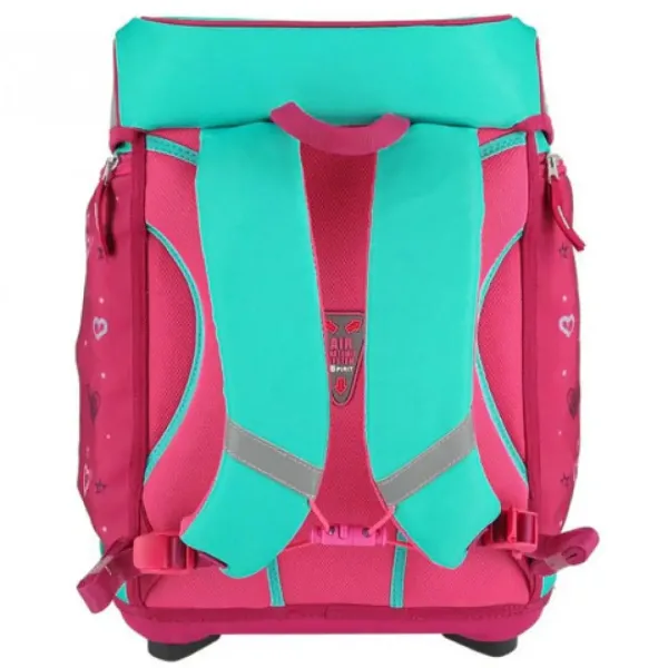 Spirit: Cai albastru-pink set rucsac 5 bucăți cu accesorii și lumini LED imaginea 3