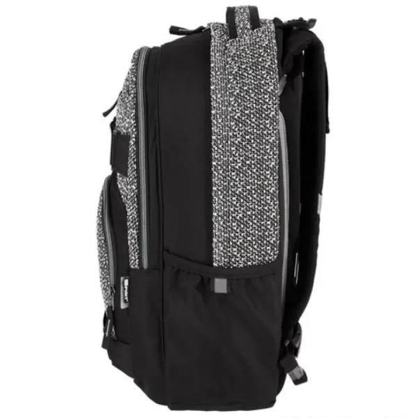 Spirit: Campus negru-alb rucsac, ghiozdan formă rotundă 46x32x19cm imaginea 2