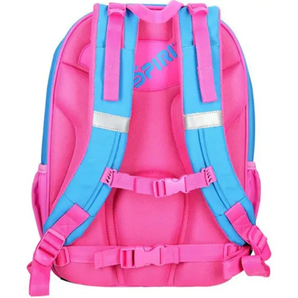 Spirit: Fluture culori roz-albastru 4 compartimente rucsac ergonomic imaginea 3