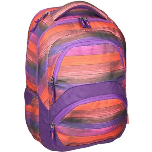 Spirit: Freedom ghiozdan rotunjit cu dungi colorate, rucsac 45x33x26cm imaginea 1