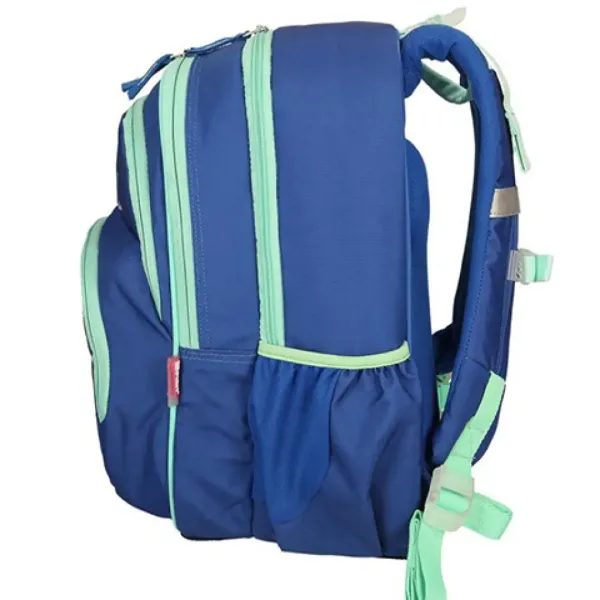 Spirit: Geantă școlară ergonomică cu model sirenă albastru rotunjit 40x20x18cm imaginea 2